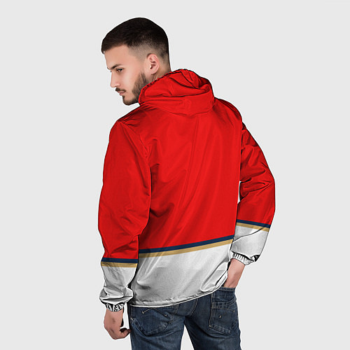 Мужская ветровка Флорида Пантерз хоккей / 3D-Белый – фото 4