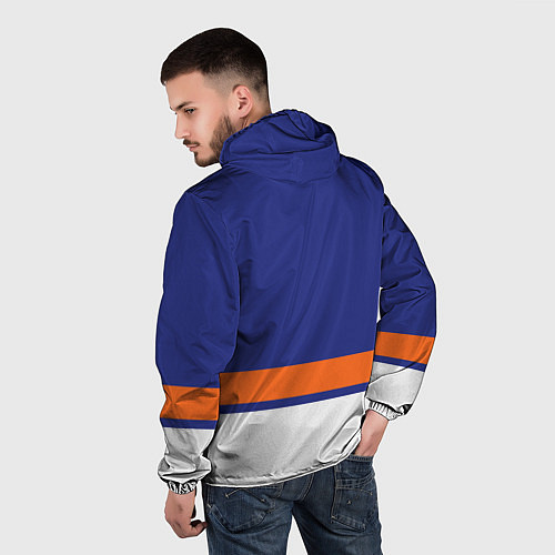 Мужская ветровка Нью Йорк Айлендерс хоккей / 3D-Белый – фото 4