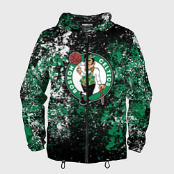 Ветровка с капюшоном мужская Boston Celtics basketball, цвет: 3D-черный