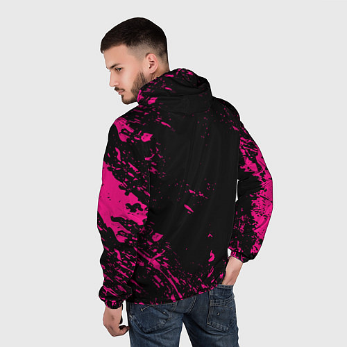 Мужская ветровка Monster energy неоновые краски лого / 3D-Белый – фото 4