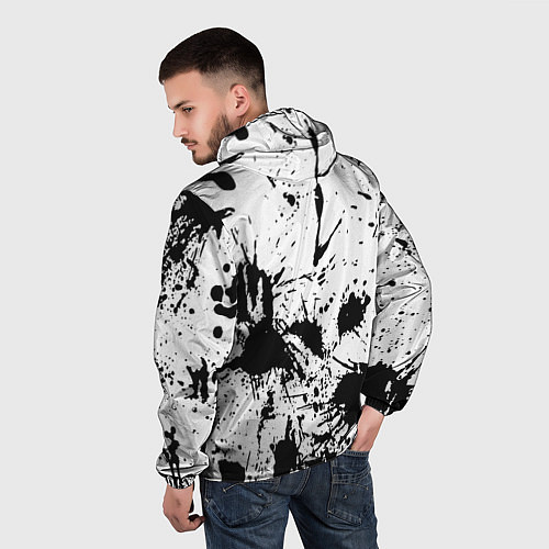 Мужская ветровка Monster energy краски / 3D-Белый – фото 4