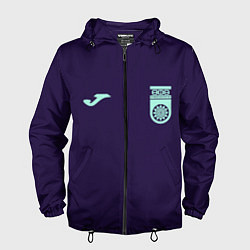 Ветровка с капюшоном мужская ФК Уфа - форма с текстурой, цвет: 3D-черный