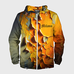 Ветровка с капюшоном мужская Peeling plaster - Milano, цвет: 3D-белый