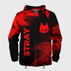 Мужская ветровка Stray - red gradient вертикально