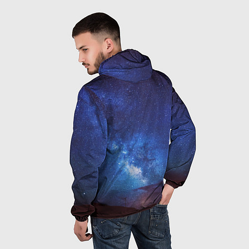 Мужская ветровка Flawless Space / 3D-Белый – фото 4