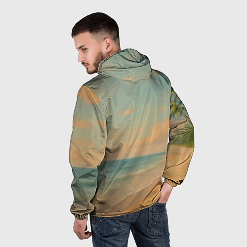 Мужская ветровка Бурбалони Лулиоли мем / 3D-Белый – фото 4