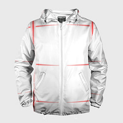 Мужская ветровка Color white red stripes