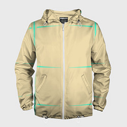 Мужская ветровка Color beige green stripes