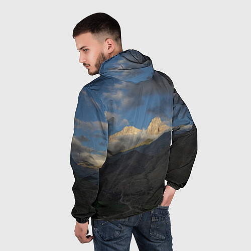 Мужская ветровка Массив Метеген / 3D-Белый – фото 4