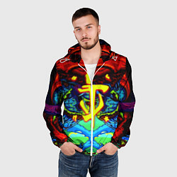 Ветровка с капюшоном мужская Doom hyper monster, цвет: 3D-белый — фото 2