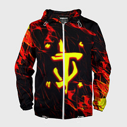 Мужская ветровка Doom огненные искры