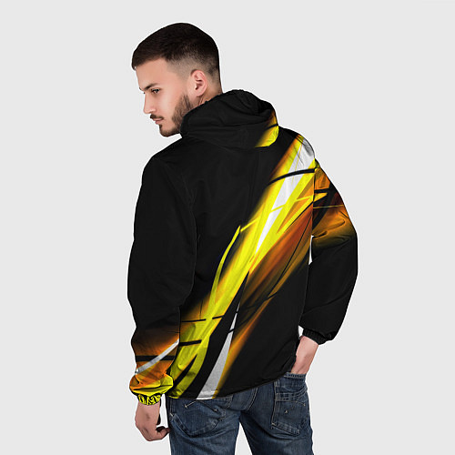 Мужская ветровка Doom геометрия из полос / 3D-Белый – фото 4