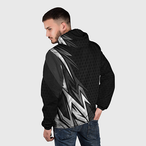 Мужская ветровка Российская империя - спортивный / 3D-Белый – фото 4