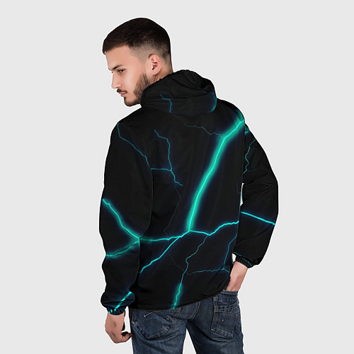 Мужская ветровка Dark blue / 3D-Белый – фото 4