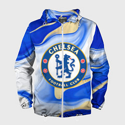 Ветровка с капюшоном мужская Фк Челси, цвет: 3D-белый