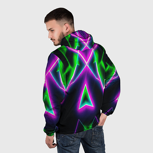 Мужская ветровка Multicolored colorful color / 3D-Белый – фото 4