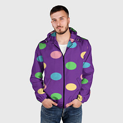 Ветровка с капюшоном мужская Radius color, цвет: 3D-черный — фото 2