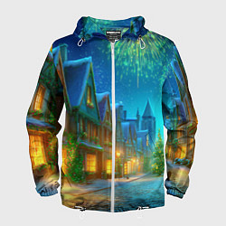 Мужская ветровка Праздничный новогодний салют