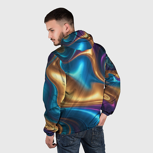 Мужская ветровка Сплавы разноцветные / 3D-Белый – фото 4