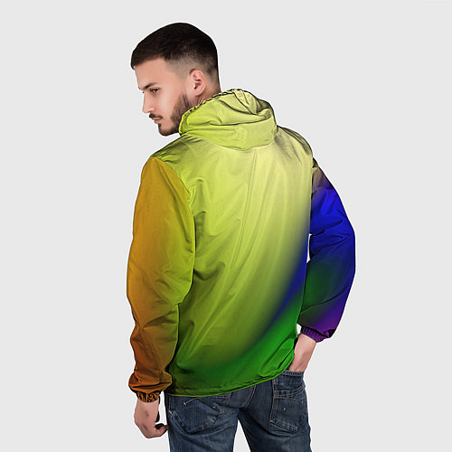 Мужская ветровка The color is multicolored / 3D-Белый – фото 4