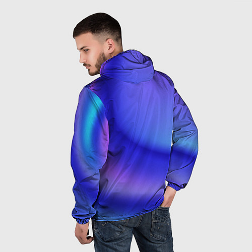 Мужская ветровка The color is multicolored / 3D-Белый – фото 4