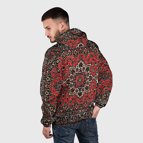 Мужская ветровка Пыльный ковёр / 3D-Белый – фото 4