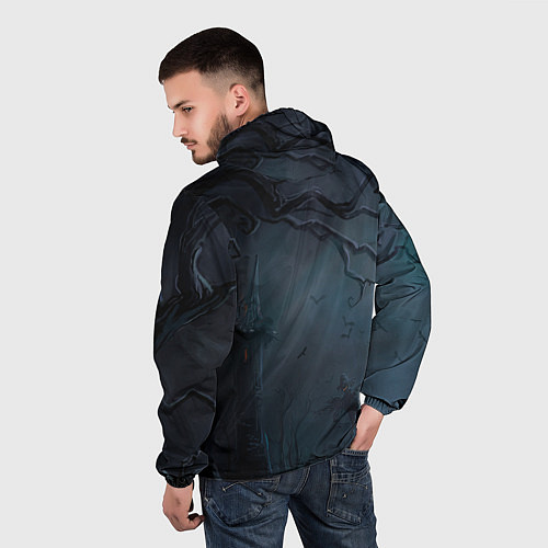 Мужская ветровка Тыква / 3D-Белый – фото 4