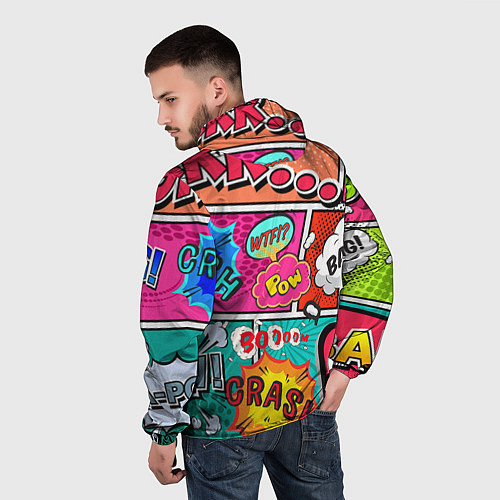 Мужская ветровка POP ART / 3D-Белый – фото 4