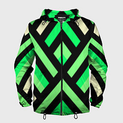 Ветровка с капюшоном мужская Стрелки, цвет: 3D-черный