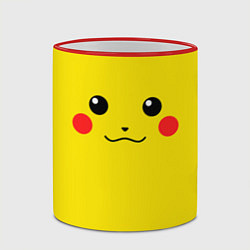 Кружка 3D Happy Pikachu, цвет: 3D-красный кант — фото 2