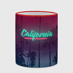 Кружка 3D California, цвет: 3D-красный кант — фото 2