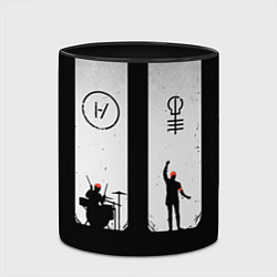 Кружка 3D Twenty One Pilots: Lines, цвет: 3D-белый + черный — фото 2