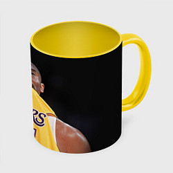 Кружка 3D Kobe Bryant, цвет: 3D-белый + желтый