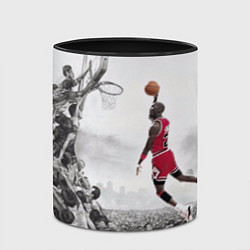 Кружка 3D Michael Jordan NBA, цвет: 3D-белый + черный — фото 2