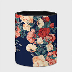 Кружка 3D Fashion flowers, цвет: 3D-белый + черный — фото 2