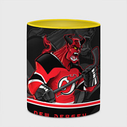 Кружка 3D New Jersey Devils, цвет: 3D-белый + желтый — фото 2