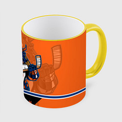Кружка 3D New York Islanders, цвет: 3D-желтый кант