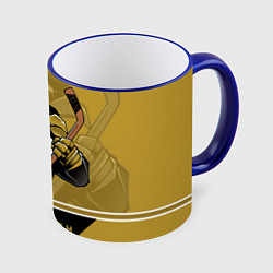 Кружка 3D Pittsburgh Penguins, цвет: 3D-синий кант