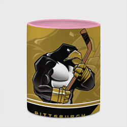 Кружка 3D Pittsburgh Penguins, цвет: 3D-белый + розовый — фото 2