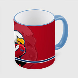 Кружка 3D Washington Capitals, цвет: 3D-небесно-голубой кант