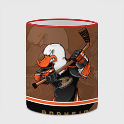 Кружка 3D Anaheim Ducks, цвет: 3D-красный кант — фото 2