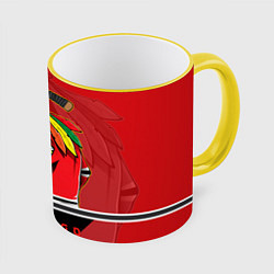 Кружка 3D Chicago Blackhawks, цвет: 3D-желтый кант