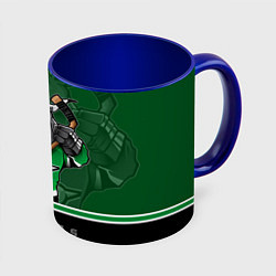 Кружка 3D Dallas Stars, цвет: 3D-белый + синий