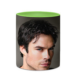 Кружка 3D Ian Somerhalder, цвет: 3D-белый + светло-зеленый — фото 2