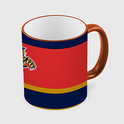 Кружка 3D Florida Panthers, цвет: 3D-оранжевый кант