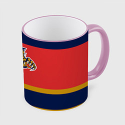 Кружка 3D Florida Panthers, цвет: 3D-розовый кант