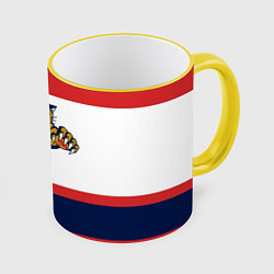 Кружка 3D Florida Panthers, цвет: 3D-желтый кант