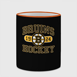Кружка 3D Boston Bruins: Est.1924, цвет: 3D-оранжевый кант — фото 2