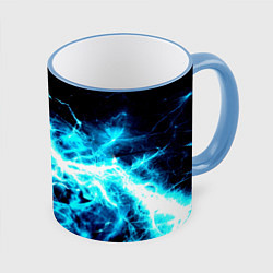 Кружка 3D Energy, цвет: 3D-небесно-голубой кант