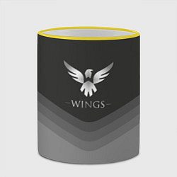 Кружка 3D Wings Uniform, цвет: 3D-желтый кант — фото 2